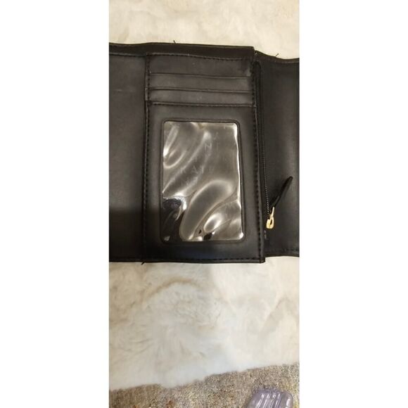 Kate Spade Black Pebble Leather Trifold Wallet - Picture 4 of 8